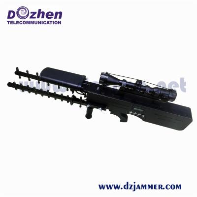 China Brummen-Signal-Störsender-Gewehr Uav 100-240V Wechselstrom im Freien 30W verboten für sicheres Informations-Durchsickern zu verkaufen