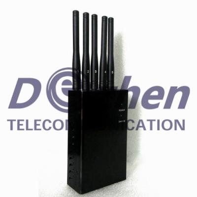 China GPS WiFi Cell Phone Signal Jammer With Omni - Directional Antennas 120 x 74 x 29mm for sale