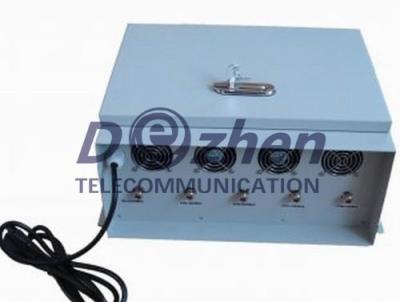 China No Cooling Fan 75W Portable Cell Phone Jammer , 3G Mobile Phone Jamming Device for sale