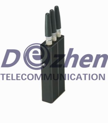 China Cell Phone GPS Signal Jammer Mini Portable Built In Rechargeable Li-ion Battery for sale