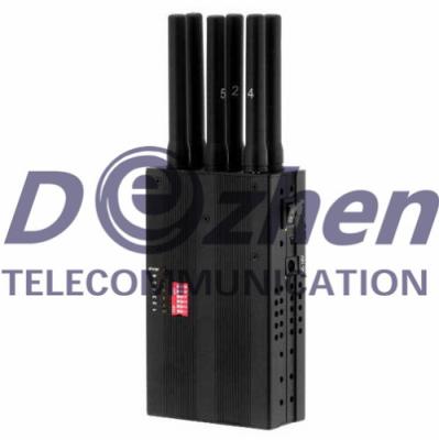 China Selectable Portable 3G Mobile Phone LoJack Jammer & GPSL1 GPSL2 GPSL5 Signal Jammer for sale