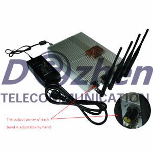 China Mobiele de Telefoonstoorzender van de machts Regelbare Afstandsbediening + 60 Meters Te koop