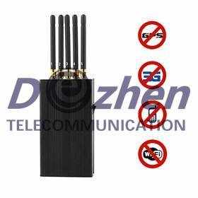 China Telefone celular de 5 antenas & Wi-Fi & jammer portáteis de GPS L1 à venda