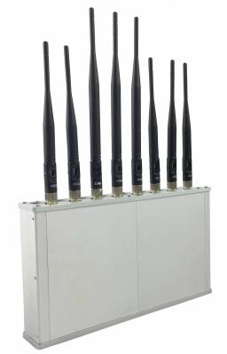 China Desktop 34dBm CDMA / DCS Rf Radio Frequency Jammer With 8 Output Channels for sale