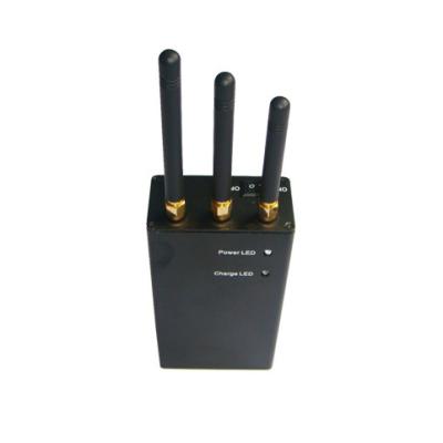 China CDMA Portable Mobile Signal Jammer Hand Held Cell Phone Jammer For Meeting Room / Office for sale