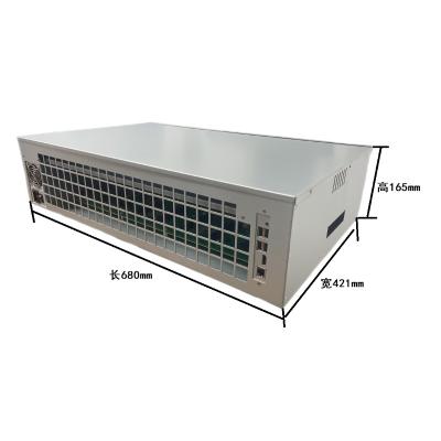 China With power supply 8 gpu case 65mm server 8gpu case 8 gpu with fans silent case 8 gpu for sale