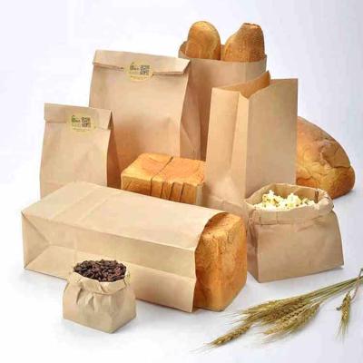 China Wholesale Recyclable Cheap Custom Printing Craft Paper Loaf Shopping Bag Logo Design Promotional Price Recyclable for sale