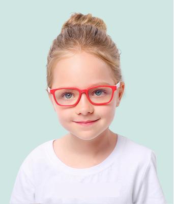 China For 2020 New Fashion Children's Blue Light Blocking Glasses Reading Glasses Reflect Silicone Frame Glasses For Kids for sale