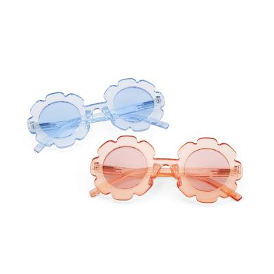 China Luxury Fashion Sunglasses Round Love Children Sunglasses Flower Baby Sunglasses For Boys Gafas De Sol for sale