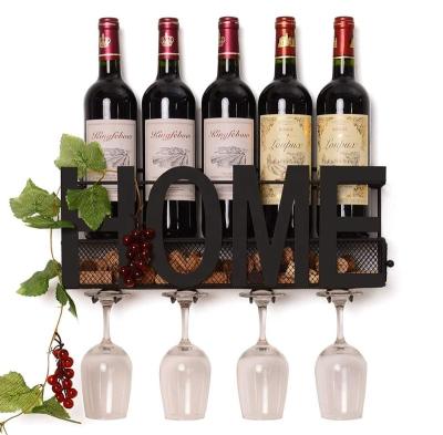 China Sustainable Rustic Countertop Burnt Wood Wine Rack Modular 8-Bottle Wine Rack for sale