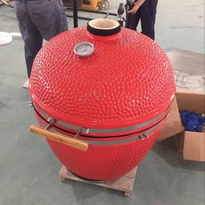 China Professional Manufacturer Larger Size 29inch MCD High Quality Outdoor BBQ Grill Shiny Ceramic Kamado Grill Adjustable Height for sale