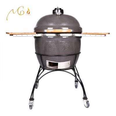 China Large size 27inch MCD adjustable charcoal grills grill kamado barbecue grill LFGB type and certification for sale