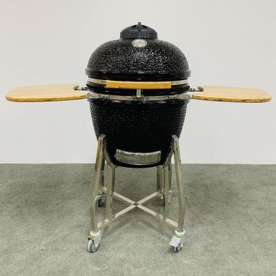 China 22inch size MCD ceramic kamado grill china manufacturer charcoal barbecue kamado grill adjustable professional chicken grill for sale