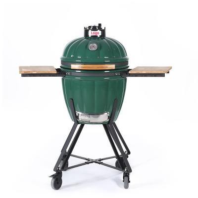 China MCD 18inch Pumpkin Shape Kamado Grill Eggs Easily Collected Ceramic BBQ Smoker for sale