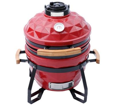 China Size 15inch MCD KAMADO Small Diamond Size Adjustable Type Indoor Grill BBQ Grill Oven Ceramic Kamado CLUB Diamond Grill for sale