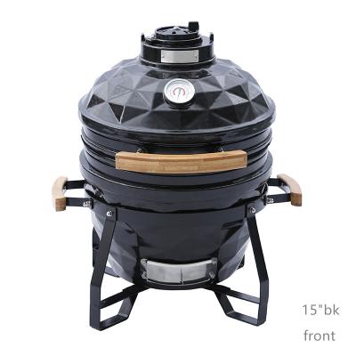 China Factory Supplier Adjustable Size 15inch MCD KAMADO CLUB Diamond Type Charcoal BBQ Grill For Outdoor Cooking Ceramic Kamado for sale