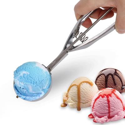 China Sustainable SMT Food Grade Stainless Steel Cookie Scoop Ice Cream Spoons Ice Cream Scoop for sale