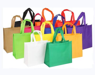 China Reusable Rope Handle Bright Color Shopping Bag The Colorful Canvas Tote Bags Non-Woven Bag Gift Gift for sale