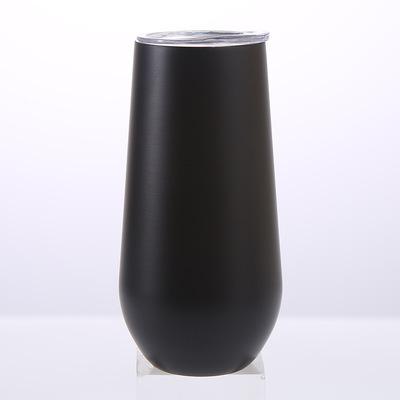 China Matte Color Egg Shaped Cup Viable Wine Cup Tumbler 18/8 Stainless Steel Vacuum Insulated Wine Glass Tumbler for sale