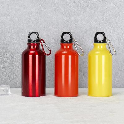 China Sustainable Wholesale Kids Outdoor Sports Water Bottle With Hook Aluminum Water Bottle for sale