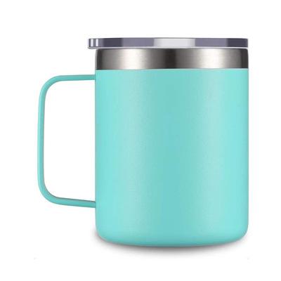 China Viable Enrich Design Customize Color Double Wall Insulated 304 Stainless Steel Coffee Mug With Handle for sale