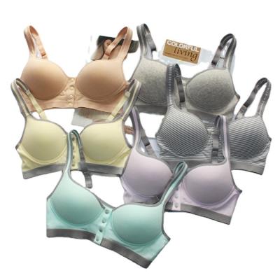 China Bra Closure Gather Nursing Apparel Radio Antibacterial Nursing Front Underwear for sale