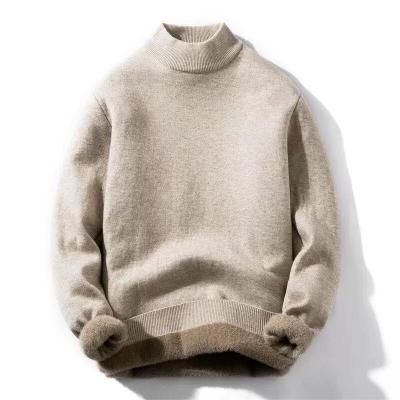 China Rib Pullover Knitting Sweater Anti-Wrinkle Winter Knitwear Turtle Neck Thick Warm Knitted Long Sleeve Men's Sweater for sale