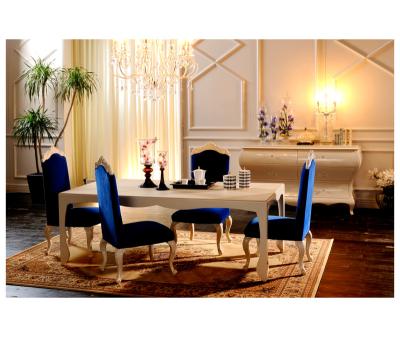 China (Size)Adjustable Luxury Plastic Dining Chairs Sets Living Room Rattan Dining Dining Table And Chair Furniture Wooden Chair for sale