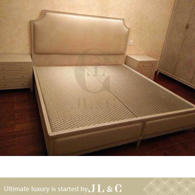 China Solid Wood Wooden Queen Frame Queen Bed Bedroom Furniture Set,Luxury Furniture from china supplier-JL&C for sale