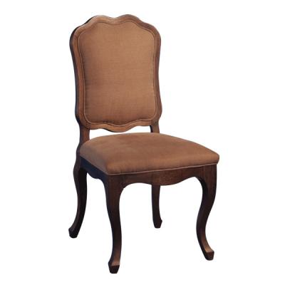 China New Luxury Solid Wood Wooden Armless Dining Chair With Fabric Seat AC05-01 From China Supplier JLC Luxury Home Furni for sale