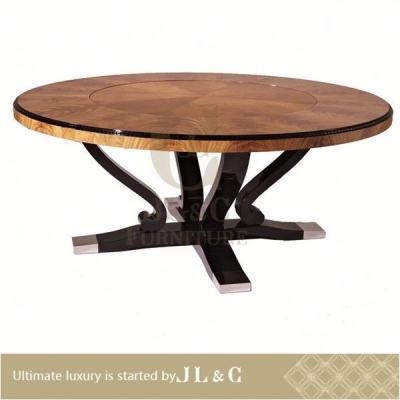 China 2018 Latest Designs JT03-01 New Extension Solid Wood Round Dining Table (China Supplier) for sale