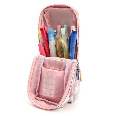 China Schools & Offices Large Capacity Easy Carry Stand Up Printing Pencil Case, Pencil Case Holding Pen Pouch Telescopic Holder + for sale