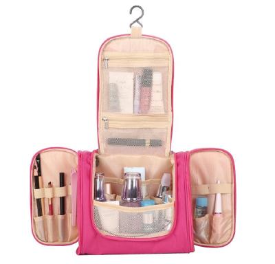 China Lady Hanging Travel Compartments Toiletry Bag Women And Men, Multifunctional Hanging Cosmetic Organizer Large Capacity Makeup Bag for sale