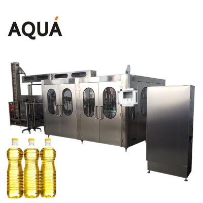 China Beverage Oil Filling Machine 1000BPH Automatic Rotary Oil Bottling Plant for sale