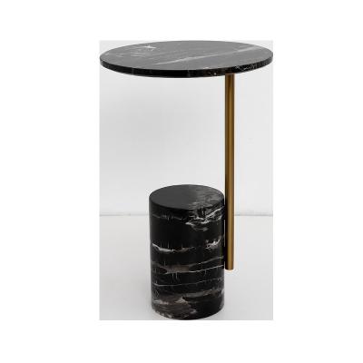 China 2022 Extendable Luxury Modern Marble Top Coffee Living Room Side Corner End Table Furniture Stainless Steel Tables for sale