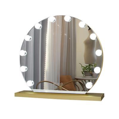 China Lighted Mirror With Dimmable LED Light And Style Touch Control Makeup Cosmetic Mirrors Led Dress Up Desk Lamp for sale