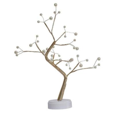 China Lights String Indoor Home Decoration Fairy LED Tree Lights Rose Sparkling Pearl Tree Light for sale