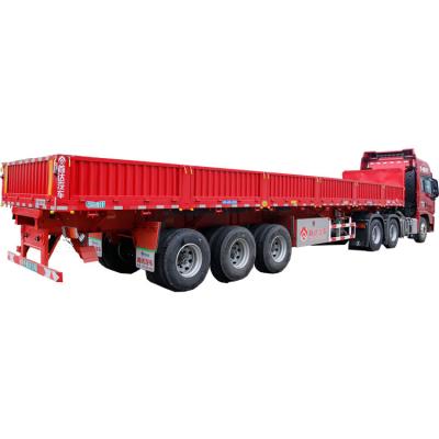 China Truck Trailer GFC9400Z China Supplier Light Side Unloading Dump Semi Trailer Trucks For Sale for sale