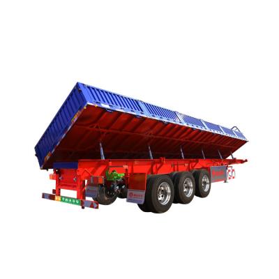 China Online Wholesale Tri Axle Tractor Trailer GFC9400Z Sidewall Flatbed Truck Trailer GFC9400Z for sale