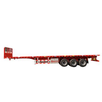 China Truck Trailer GFC9400TPB on 4 Axles Flatbed Cargo Tow Semi-Trailer Truck For Sale for sale