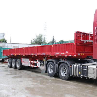 China Truck Trailer 3 Axle 40ft Side Curtain Semi Trailer Cargo Truck Trailer For Sale for sale