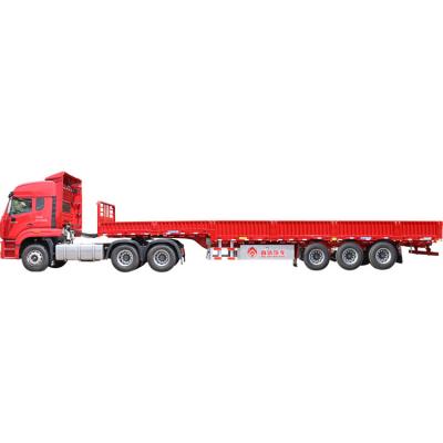 China Truck Trailer GFC9400LE New 3 Axle Stake Knock Down Head Standard Goose Semi-Trailer for sale