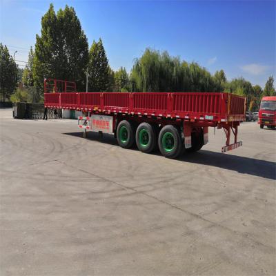 China Aluminum Truck Trailer Side Wall Trailer 3-Axle Semi-Trailer For Transport Trucks for sale