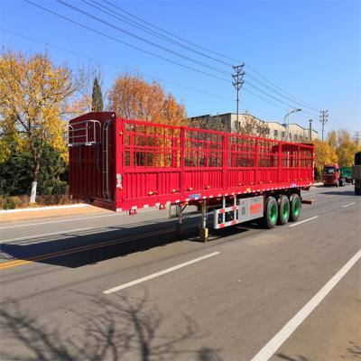 China Cargo Trailer Truck Semi Trailer For Loose Cargos Or Containers 3 Axle Truck Trailer for sale