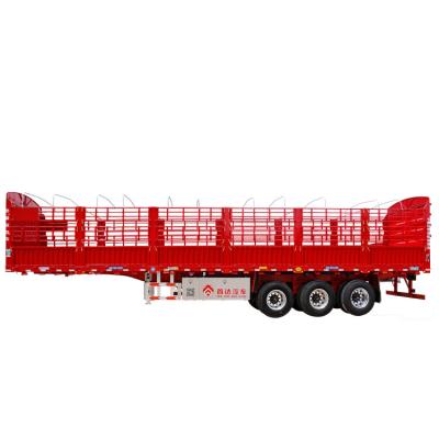 China Low Cost 45-60tons 3 Axle Bulk Feed Fence Semi Truck Trailer GFC9400CCY Trailers Trucks for sale