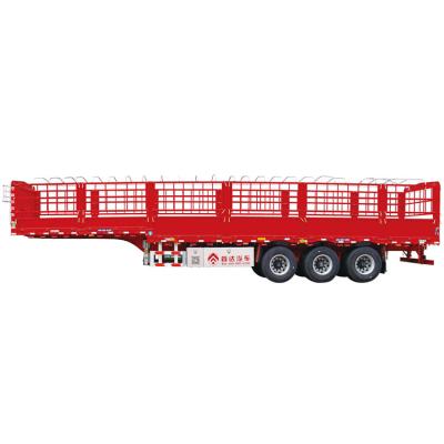 China High End Blue Red Truck Trailer GFC9400CCYE Cargo Barrier Rollover Semi Trailers For Trucks for sale