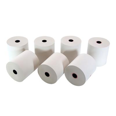 China High Quality 48gsm ATM POS Cash Register Paper 80x80 80x75mm Core 13x17mm Plastic Thermal Roll Paper for sale