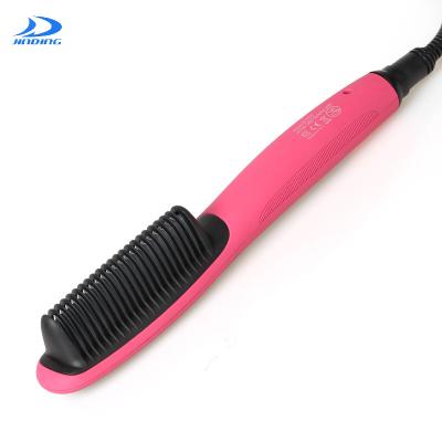 China Hair straightening; smooth hair ; Hair Dryer Straightener One Iron Comb Dry Hair Detangling Flat Ceramic Hot Brush for sale