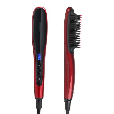 China Newest Professional Comb Portable Rechargeable Hair Straightener Brush ST-3322A for sale