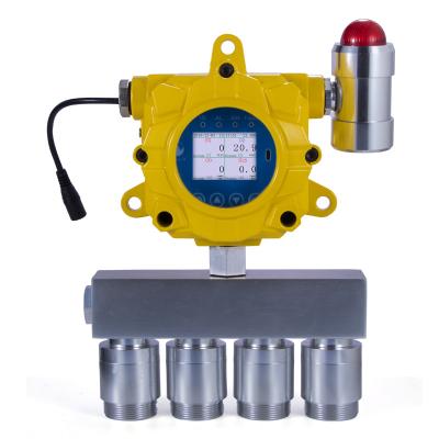 China 1000m Distance Led Multichannels Fixed Gas Monitor for sale